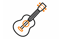 Aula de ukulele na Escola de Música Groove
