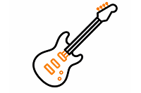 Aula de guitarra na Escola de Música Groove