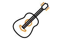 Aula de violão na Escola de Música Groove